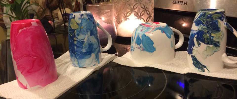 Water colour mugs