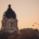 The top half of the Saskatchewan Legislative building at dusk