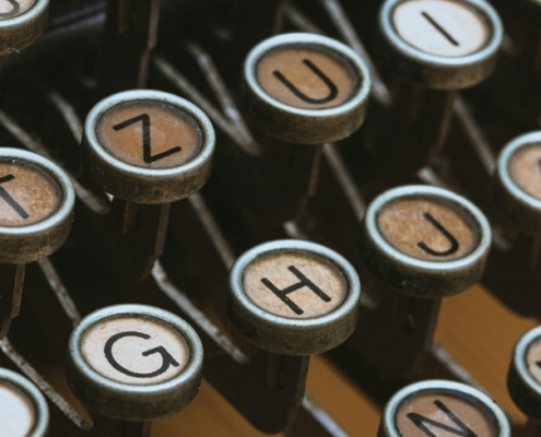 Typewriter keys