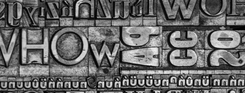Print stamps - the alphabet
