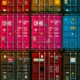 Stacked Shipping containers