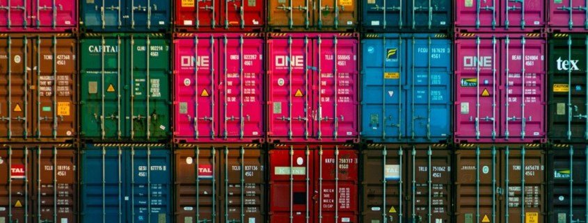 Stacked Shipping containers